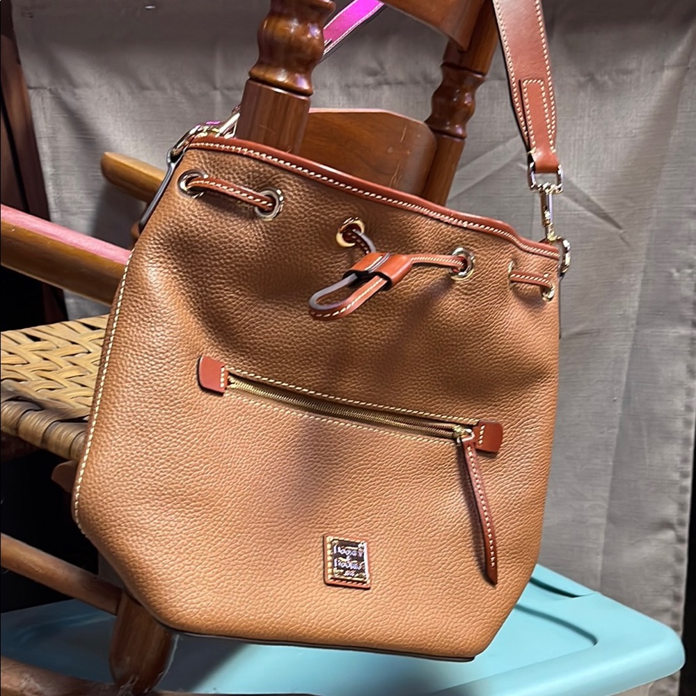 Dooney & Bourke Tan Leather Shoulder Bag